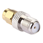 2 unidades de conector F fêmea para RP-SMA macho, 2 unidades F fêmea para RP-SMA macho