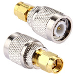 2 unidades de conector TNC macho para SMA macho, 2 unidades TNC macho para SMA macho