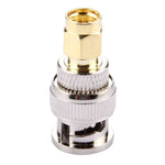 2 PCS Conector Macho BNC para Macho SMA, Macho para Macho SMA