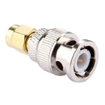 2 PCS Conector Macho BNC para Macho SMA, Macho para Macho SMA