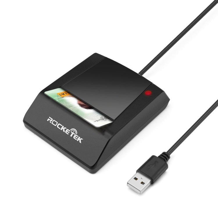 Leitor de cartão inteligente ROCKETEK RT-SCR4 CAC IC SIM Chip, RT-SCR4