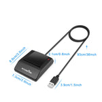 Leitor de cartão inteligente ROCKETEK RT-SCR4 CAC IC SIM Chip, RT-SCR4