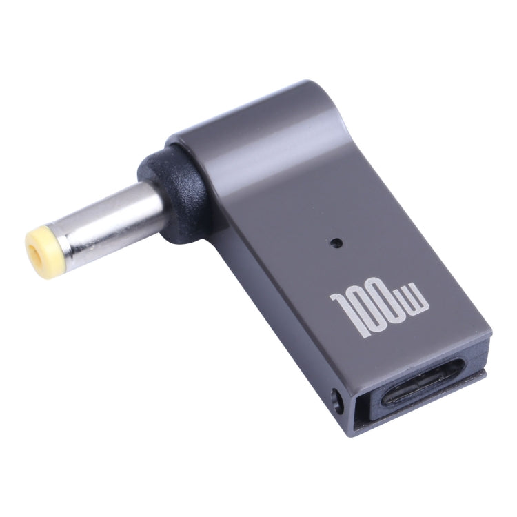 Adaptador de carregamento para computador USB-C / Tipo-C fêmea para DC 4,8x1,7mm macho 100W, Tipo-C fêmea para DC 4,8x1,7mm macho