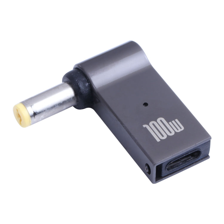 Adaptador de carregamento para computador USB-C / Tipo-C fêmea para DC 5,5x1,7mm macho 100W para Acer, Tipo-C fêmea para DC 5,5x1,7mm macho