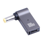 Adaptador de carregamento para computador USB-C / Tipo-C fêmea para DC 5,5 x 2,5mm macho 100W para Lenovo, Tipo-C fêmea para DC 5,5x2,5mm macho