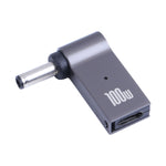 Adaptador de carregamento para computador USB-C / Tipo-C fêmea para DC 4,5x3,0mm macho 100W para Dell, Tipo-C fêmea para DC 4,5x3,0mm macho