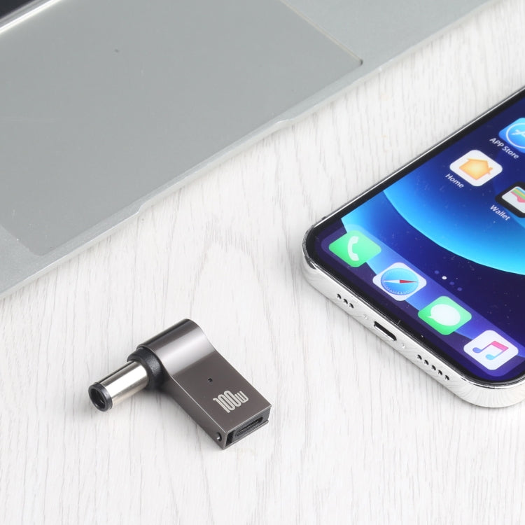 Adaptador de carregamento para computador USB-C / Tipo-C fêmea para DC 7,4x0,6mm macho 100W para HP, Tipo-C fêmea para DC 7,4x0,6mm macho (para HP)