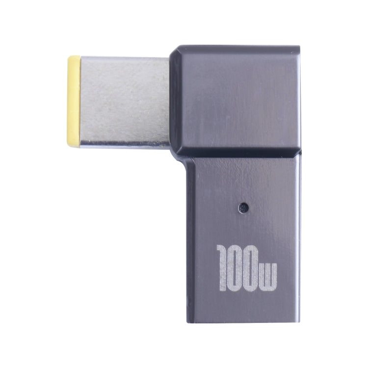 Adaptador de carregamento para computador USB-C / Tipo-C fêmea para conector quadrado grande para Lenovo 100W, Tipo-C fêmea para conector quadrado grande
