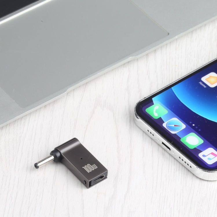 Adaptador de carregamento para computador USB-C / Tipo-C fêmea para DC 3.5x1.35mm macho 100W, Tipo-C fêmea para DC 3.5x1.35mm macho