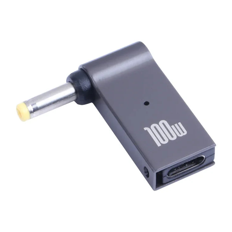 Adaptador de Carregamento para Computador USB-C / Tipo-C Fêmea para DC 4.0x1.7mm Macho 100W para Lenovo, Tipo-C Fêmea para DC 4.0x1.7mm Macho (Amarelo)