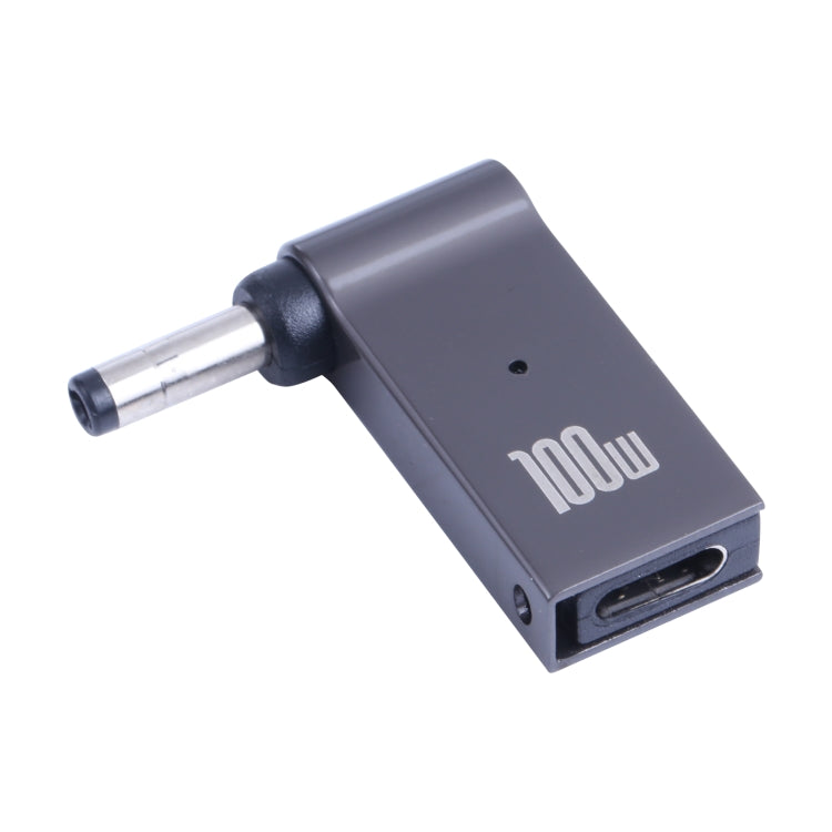 Adaptador de carregamento para computador USB-C / Tipo-C fêmea para DC 4.0x1.7mm macho 100W para Lenovo, Tipo-C fêmea para DC 4.0x1.7mm macho (preto)
