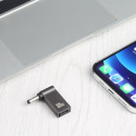 Adaptador de carregamento para computador USB-C / Tipo-C fêmea para DC 4.0x1.7mm macho 100W para Lenovo, Tipo-C fêmea para DC 4.0x1.7mm macho (preto)