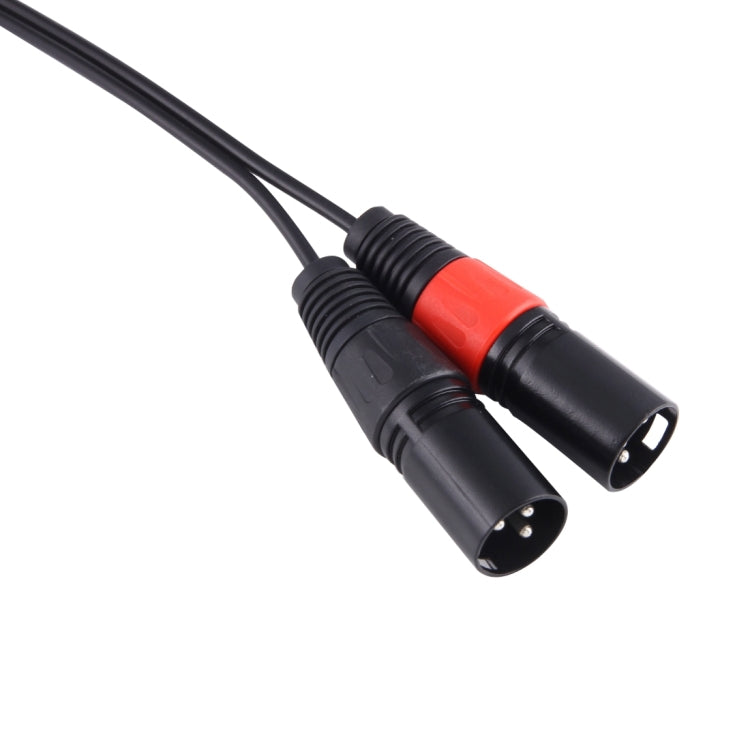 Cabo Adaptador de Áudio com Conector Macho 3.5mm e Macho XLR CANNON 3 Pinos, Cabeça Metálica 30cm, Macho 3.5mm