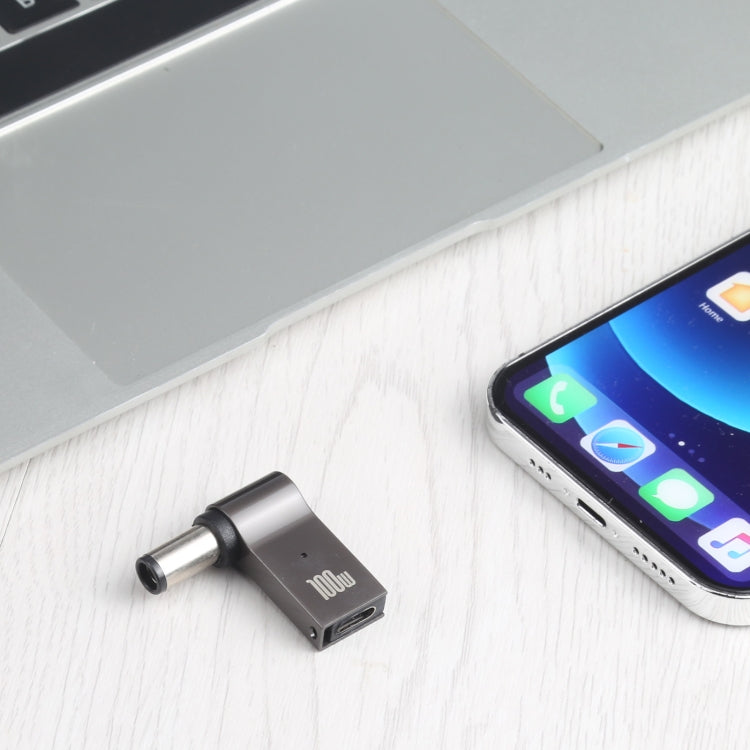 Adaptador de carregamento para computador USB-C / Tipo-C fêmea para DC 7.4x0.6mm macho 100W para Dell, Tipo-C fêmea para DC 7.4x0.6mm macho (para Dell)