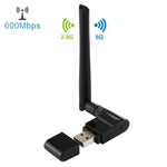 Adaptador Ethernet USB sem fios de banda dupla 11AC 600Mbps EDUP EP-AC1635 com antena 2dBi para portátil / PC, EP-AC1635