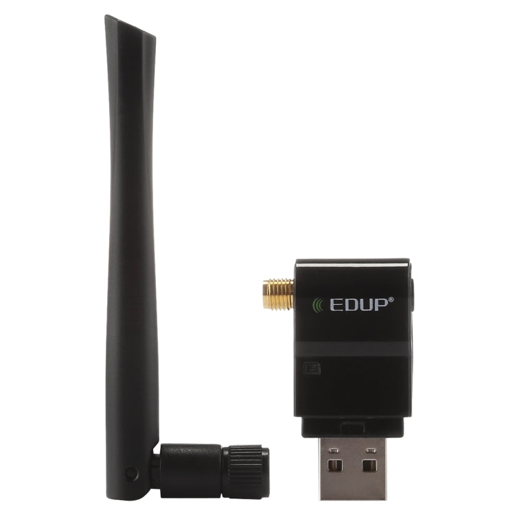 Adaptador Ethernet USB sem fios de banda dupla 11AC 600Mbps EDUP EP-AC1635 com antena 2dBi para portátil / PC, EP-AC1635