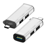Estação de ancoragem multifunções 3 em 1 Type-C / USB-C HUB ADS-302C, ADS-302C