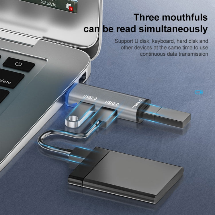 Estação de ancoragem multifunções 3 em 1 Type-C / USB-C HUB ADS-302C, ADS-302C
