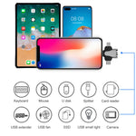 Adaptador OTG 3 em 1, USB para Type-C / Micro USB / 8 pinos