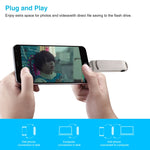 Pen Drive Rotativo Metálico Richwell 3 em 1 16G Micro USB + 8 Pinos + USB 3.0 com Função OTG, 16G