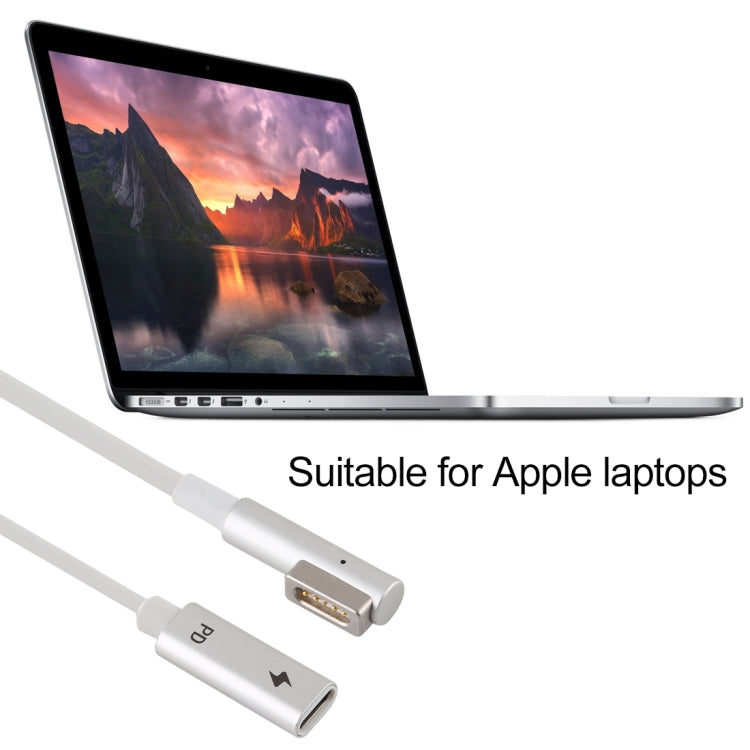 Adaptador de Carga 5 Pinos MagSafe 1 (Formato L) para USB-C / Type-C PD, Type-C para MagSafe 1