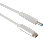 Cabo de carregamento para portátil HP USB-C / Tipo-C para 7.4 x 0.6mm, comprimento do cabo: cerca de 1,5m, Tipo-C para 7.4 x 0.6mm
