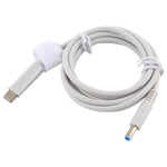 Cabo de carregamento para portátil HP USB-C / Tipo-C para 7.4 x 0.6mm, comprimento do cabo: cerca de 1,5m, Tipo-C para 7.4 x 0.6mm