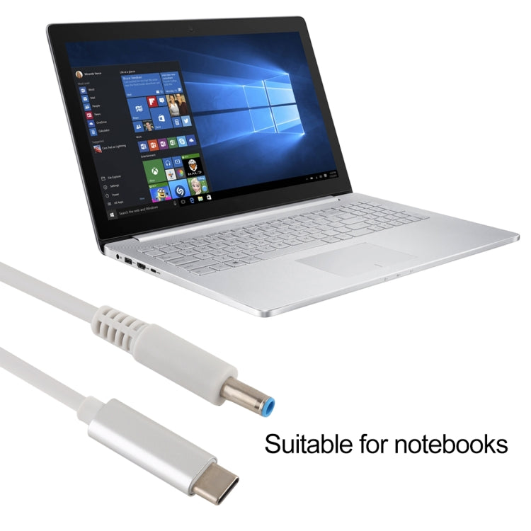 Cabo de carregamento para portátil HP USB-C / Tipo-C para 7.4 x 0.6mm, comprimento do cabo: cerca de 1,5m, Tipo-C para 7.4 x 0.6mm