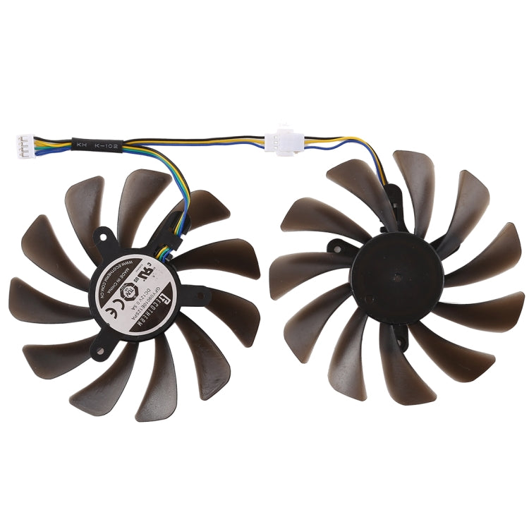 Ventoinha de arrefecimento VGA de 4 pinos DC 12V para placa gráfica Zotac Geforce GTX 1080 Ti GTX 1080Ti AMP Edition, diâmetro: 95mm, pares, diâmetro: 95mm