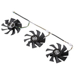 3 Ventoinhas de Arrefecimento para Placa Gráfica Zotac GTX 1070-8GD5 X-OC, Diâmetro: 85mm, 0,5A Diâmetro: 9,5mm (3 Unidades)