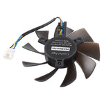 Ventoinha de arrefecimento substituta de 4 pinos com dois rolamentos para MSI Gigabyte GTX 1060 RX 480 460 570 580 R9 290X RX 550, diâmetro: 85mm, macho de 4 pinos