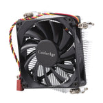 Ventoinha de Arrefecimento CPU CoolAge 1155-1U DC 12V 2000RPM 30,5cfm com Dissipador de Alumínio e Rolamento Hidráulico para Intel 1150 1156 1151, 1155-1U Alumínio