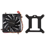 Ventoinha de Arrefecimento CPU CoolAge 1155-1U DC 12V 2000RPM 30,5cfm com Dissipador de Alumínio e Rolamento Hidráulico para Intel 1150 1156 1151, 1155-1U Alumínio