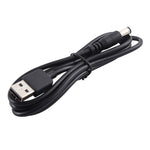 Cabo de Alimentação USB 3A para Plug DC 5,5 x 2,1mm, Comprimento: 1m, USB para DC 5,5x2,1mm