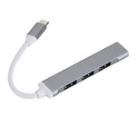Adaptador HUB Divisor Multifuncional C809 USB 3.0 x 1 + USB 2.0 x 3 para USB-C / Tipo-C, C809