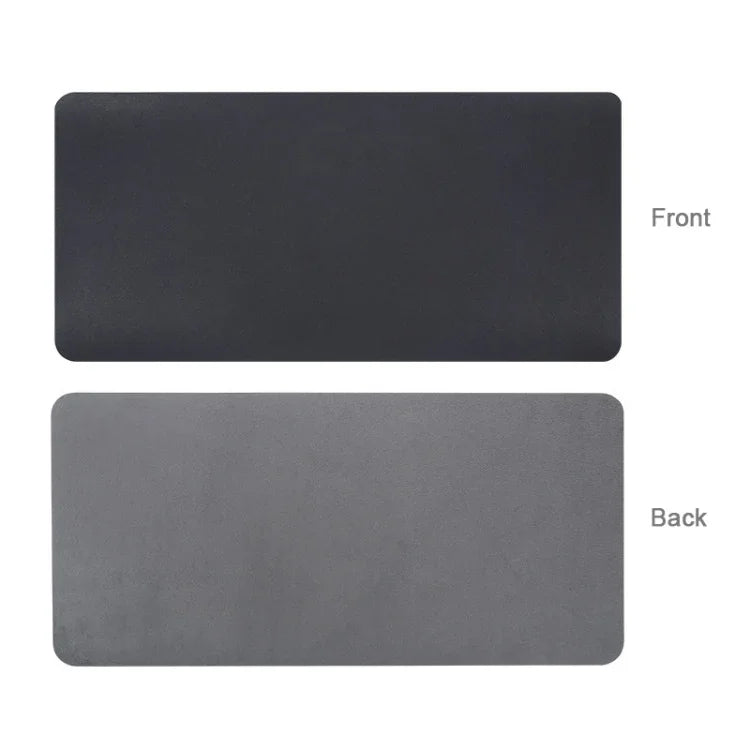 Tapete de rato de escritório BUBM multifunções em pele PU antiderrapante super grande de um lado, Tamanho: 60 x 30cm, 60 x 30cm