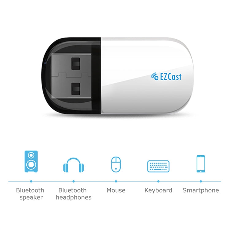 Adaptador Sem Fios EZCast EZC-5200BS WiFi Dual Band 600Mbps + Bluetooth USB 2.0