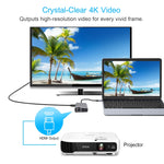 Adaptador 8 em 1 Tipo-C para HDMI + USB 3.0 + USB 3.0 + Tipo-C + LAN + VGA + Leitor de Cartões TF/SD