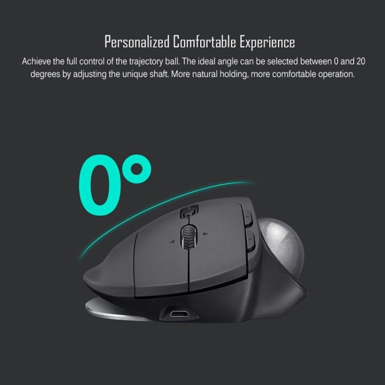 Rato ótico sem fios Bluetooth + Unifying Logitech MX ERGO S 440DPI com trackball de modo duplo, MX ERGO S