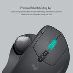Rato ótico sem fios Bluetooth + Unifying Logitech MX ERGO S 440DPI com trackball de modo duplo, MX ERGO S