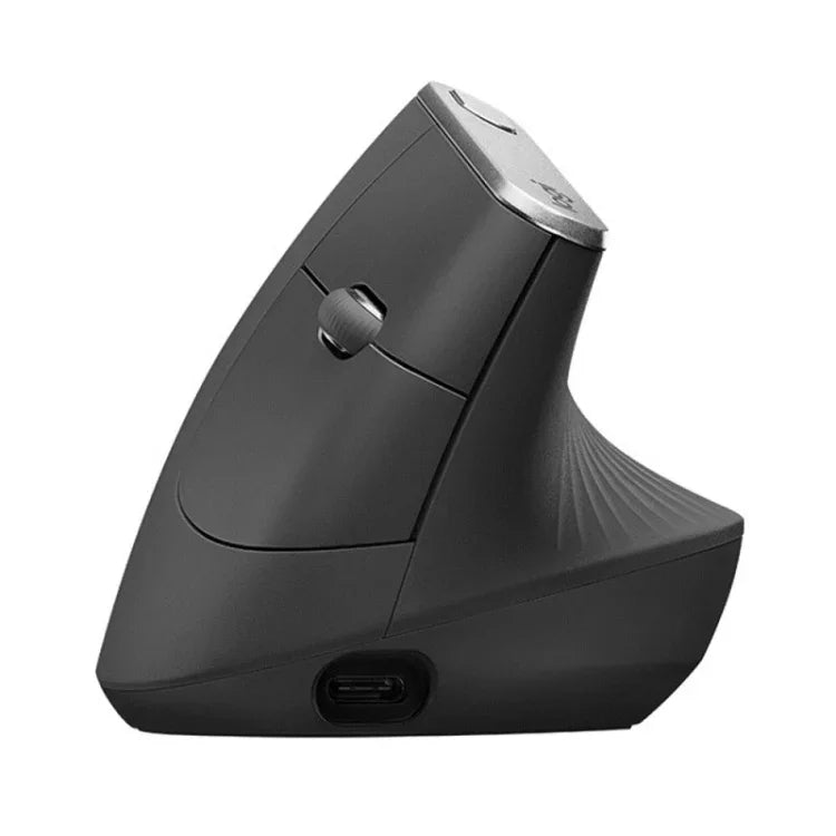 Rato ótico vertical ergonómico sem fios Logitech MX Vertical 4000DPI USB-C / Type-C + Unifying + Bluetooth de três modos, MX Vertical