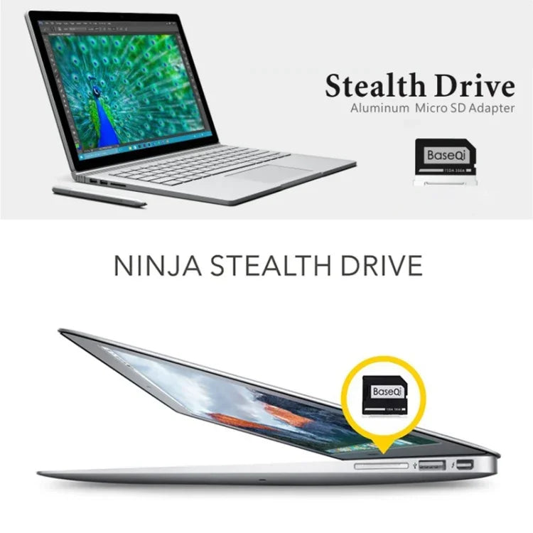 BASEQI Estojo Oculto em Liga de Alumínio para Cartão SD para Portátil Lenovo YOGA 900, Para Lenovo YOGA 900