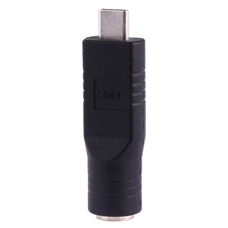 Adaptador Conector Macho USB-C / Tipo-C para Fêmea 7,4 x 0,6mm, Fêmea 7,4 x 0,6mm