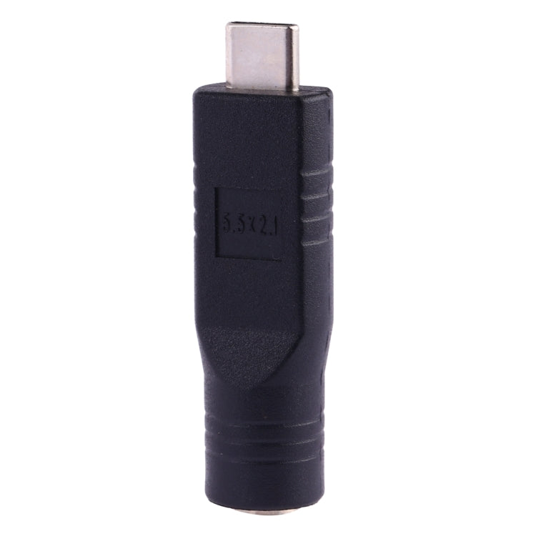 Adaptador Conector Macho USB-C / Tipo-C para Fêmea 5,5 x 2,1mm, 5,5 x 2,1mm