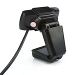 A870C3 Webcam 480P USB para Computador com Microfone Absorvente de Som e 3 LEDs, Comprimento do Cabo: 1,4m, A870C3 (Laranja)
