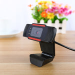 A870C3 Webcam 480P USB para Computador com Microfone Absorvente de Som e 3 LEDs, Comprimento do Cabo: 1,4m, A870C3 (Laranja)