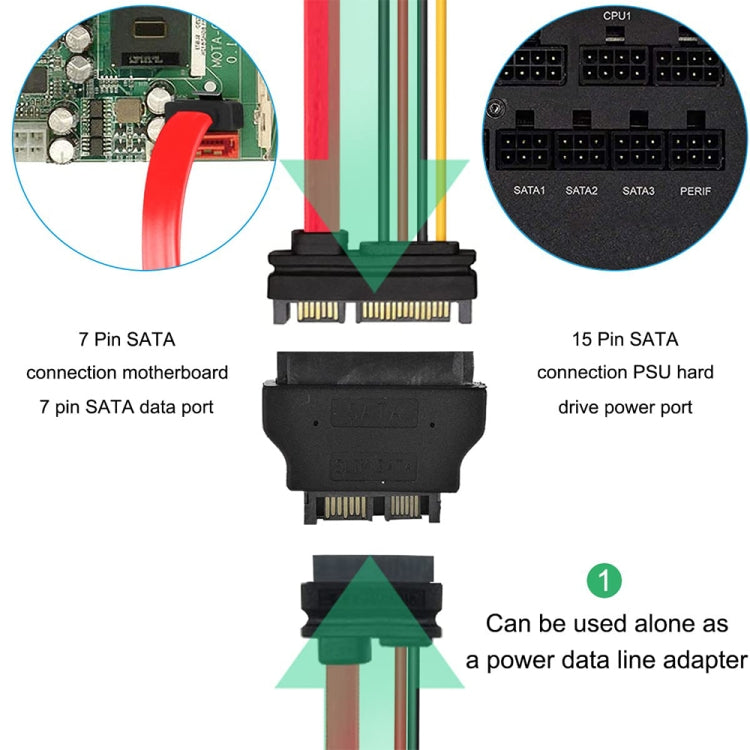 Adaptador SATA 22 Pinos Fêmea para SATA SLIMLINE 13 Pinos Macho, SATA 22 Pinos Fêmea para SATA 13 Pinos