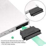 Adaptador SATA 22 Pinos Fêmea para SATA SLIMLINE 13 Pinos Macho, SATA 22 Pinos Fêmea para SATA 13 Pinos