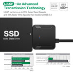 Adaptador profissional de cabo SATA para USB 3.0 para expansão de disco rígido SSD de 2,5 / 3,5 polegadas, 2,5 / 3,5 polegadas