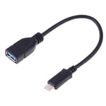 Cabo adaptador OTG USB-C 3.1 / Type-C macho para USB 3.0 fêmea, comprimento: 20cm, ZSSG-9B20OTG